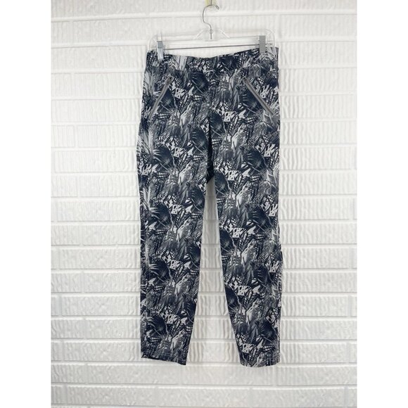 Athleta Pants - Athleta Pants Size 8 Black Tropical Print Joggers